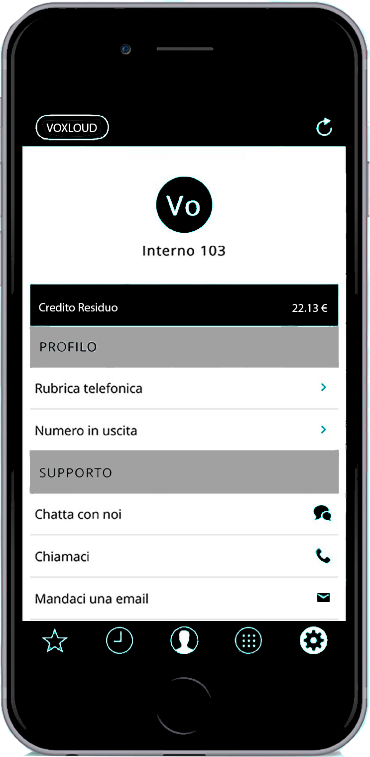 Voxloud app-ios-screen